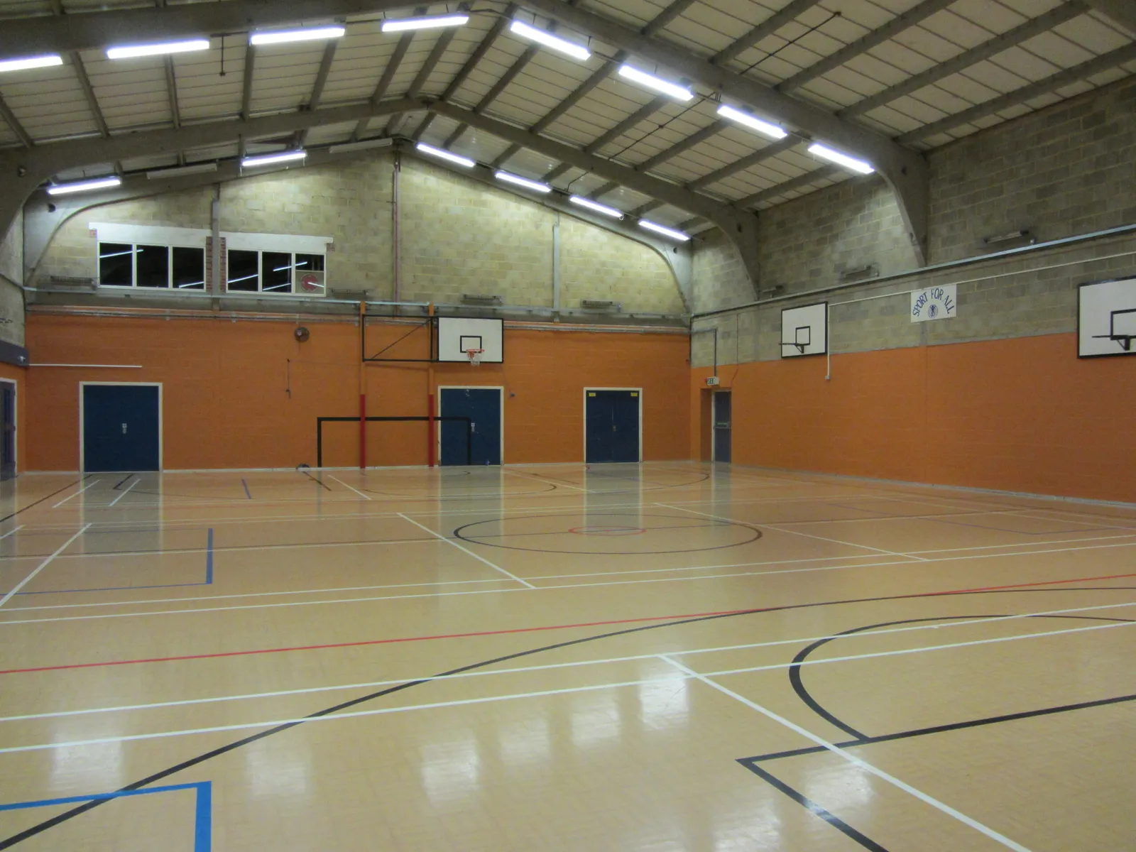 New lights, floor resealed